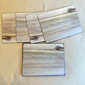 Set of 8 Pimpernel Hardmat Cork Backed Placemats in “Driftwood” pattern